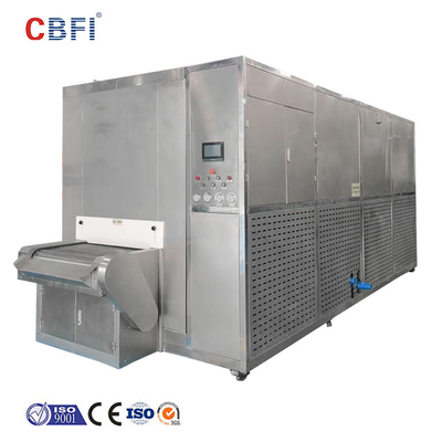ผักและผลไม้อุตสาหกรรม Iqf Tunnel Freezer SUS304 100-3000kgh