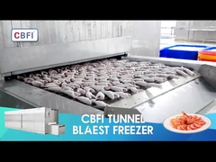 อุโมงค์อุตสาหกรรม IQF Quick Freezer/Individual Quick Freezing Fast Freezer Air Blast Freezer