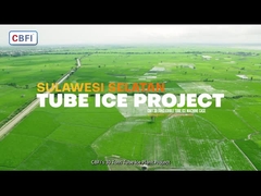 โครงการ Tube Ice 30 ตัน เครื่องทําน้ําแข็ง Tube ที่ใช้พลังงานต่ําและผลิตสูง