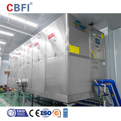 เครื่องทําไอซ์คิวบเย็นด้วยอากาศ ด้วยสารเย็น R22/ R404A และวัสดุเหล็กไร้oxide