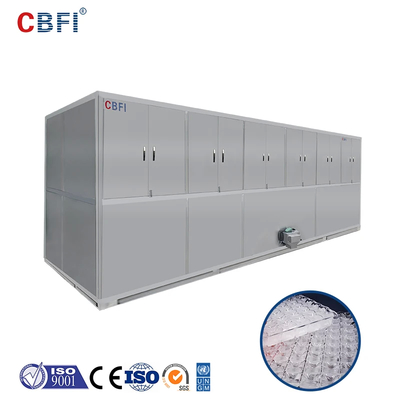 เครื่องแก้วน้ําแข็งที่มีรูปร่างสี่เหลี่ยม / เครื่องบด Frascold