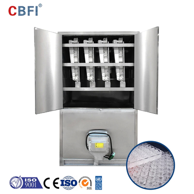 1-20 ตัน เครื่องเย็นน้ํา / อากาศ Ice Cube ด้วยเสียงเสียงต่ํา Bizter / Frascold Compressor สําหรับการผลิตน้ําแข็งสแควร์