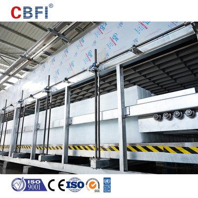 เครื่องบล็อกน้ําแข็งขนาดสูง พร้อมเครื่องควบคุม PLC พร้อมใบรับรอง CE/ISO 3-200 ตัน/วัน